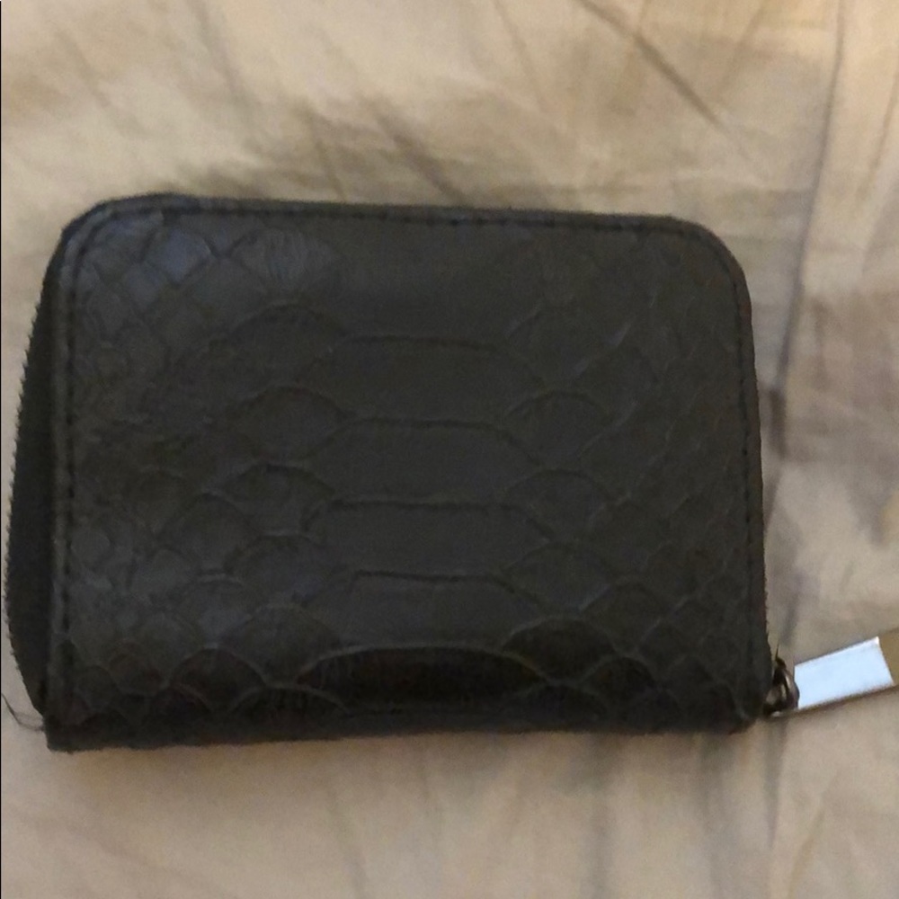Faux leather small wallet